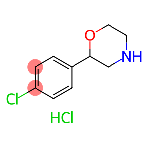 Morpholine, 2-(4-chlorophenyl)-, hydrochloride (1:1)