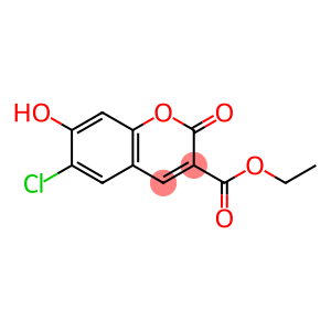 2H-1-Benzopyran-3-carboxylic acid, 6-chloro-7-hydroxy-2-oxo-, ethyl ester