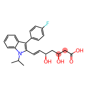 (3S,5R)-7-[3-(4-Fluorophenyl)-1-(1-methylethyl)-1H-indol-2-yl]-3,5-dihydroxy-6-heptenoic Acid Sodium Salt