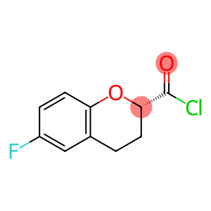 2H-1-Benzopyran-2-carbonyl chloride, 6-fluoro-3,4-dihydro-, (S)- (9CI)