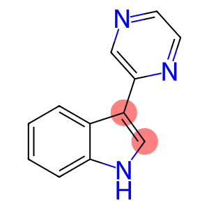 3-Pyrazin-2-yl-1H-indole, 98+% C12H9N3, MW: 195.23