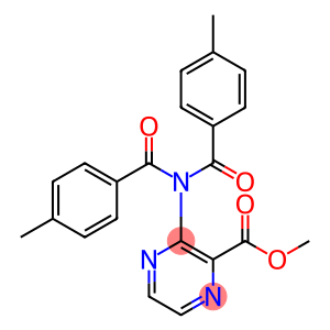 3-[Bis(4-methylbenzoyl)amino]-2-pyrazinecarboxylic acid methyl ester