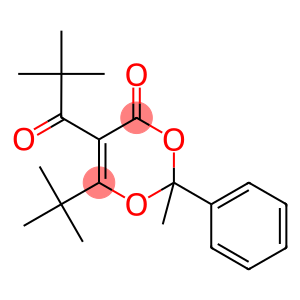 6-tert-butyl-5-(2,2-dimethylpropanoyl)-2-methyl-2-phenyl-4H-1,3-dioxin-4-one