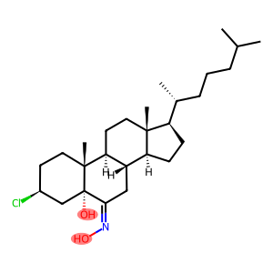 3β-Chloro-5-hydroxy-5α-cholestan-6-one oxime