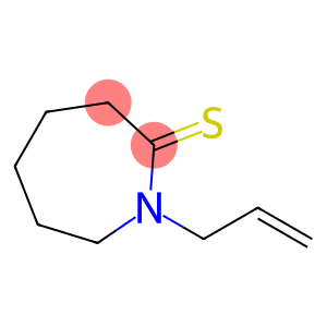 2H-Azepine-2-thione,  hexahydro-1-(2-propenyl)-  (9CI)