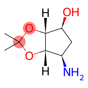 4H-Cyclopenta-1,3-dioxol-4-ol, 6-aminotetrahydro-2,2-dimethyl-, (3aR,4S,6R,6aS)-