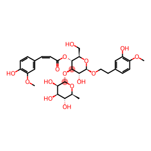 β-D-Glucopyranoside, 2-(3-hydroxy-4-methoxyphenyl)ethyl 3-O-(6-deoxy-α-L-mannopyranosyl)-, 4-[(2Z)-3-(4-hydroxy-3-methoxyphenyl)-2-propenoate]