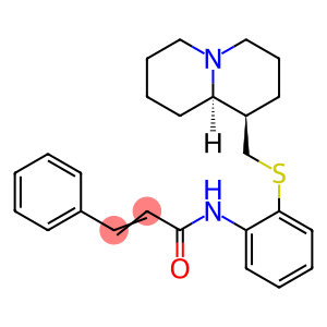 2-Propenamide, N-[2-[[(octahydro-2H-quinolizin-1-yl)methyl]thio]phenyl]-3-phenyl-, (1R-trans)- (9CI)