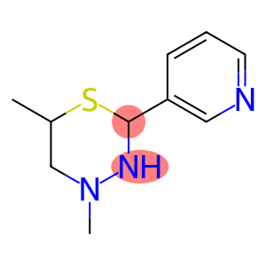 3,4,5,6-Tetrahydro-4,6-dimethyl-2-(3-pyridinyl)-2H-1,3,4-thiadiazine