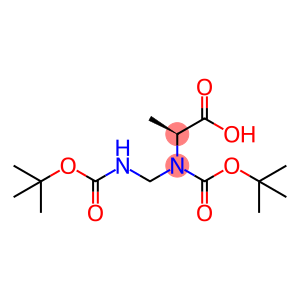 (2S)-2-{[(tert-butoxy)carbonyl]({[(tert-butoxy)carbonyl]amino}methyl)amino}propanoic acid