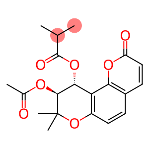 Propanoic acid, 2-methyl-, (9S,10R)-9-(acetyloxy)-9,10-dihydro-8,8-dimethyl-2-oxo-2H,8H-benzo[1,2-b:3,4-b']dipyran-10-yl ester