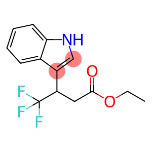 Ethyl 4,4,4-trifluoro-3-(1H-indol-3-yl)butanoate