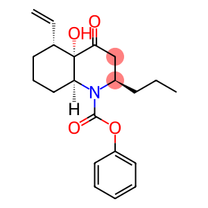 decahydro-4a-hydroxy-4-oxo-2-propyl-5-vinylquinoline-1-carboxylic acid phenyl ester