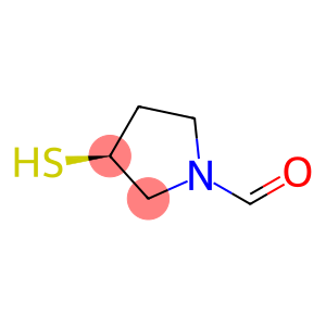 1-Pyrrolidinecarboxaldehyde, 3-mercapto-, (3S)-