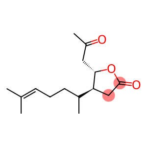 2(3H)-Furanone, 4-(1,5-dimethyl-4-hexen-1-yl)dihydro-5-(2-oxopropyl)-, (4S,5S)-