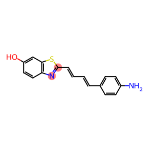 6-Benzothiazolol, 2-[(1E,3E)-4-(4-aminophenyl)-1,3-butadien-1-yl]-