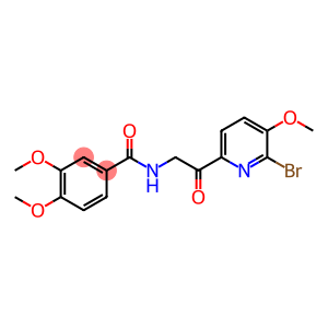 Benzamide, N-[2-(6-bromo-5-methoxy-2-pyridinyl)-2-oxoethyl]-3,4-dimethoxy-