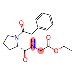 ethyl 1-(phenylacetyl)-L-prolylglycinate