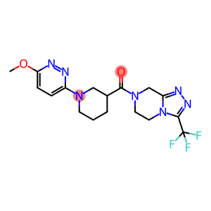 [1-(6-methoxypyridazin-3-yl)piperidin-3-yl]-[3-(trifluoromethyl)-6,8-dihydro-5H-[1,2,4]triazolo[4,3-a]pyrazin-7-yl]methanone