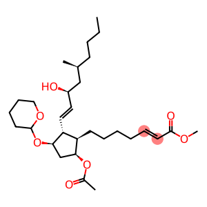 2-Heptenoic acid, 7-[(1R,2R,3R,5S)-5-(acetyloxy)-2-[(1E,3S,5S)-3-hydroxy-5-methyl-1-nonen-1-yl]-3-[(tetrahydro-2H-pyran-2-yl)oxy]cyclopentyl]-, methyl ester, (2E)-