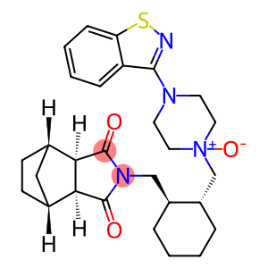 4-(benzo[d]isothiazol-3-yl)-1-(((1R,2R)-2-(((3aR,4S,7R,7aS)-1,3-dioxohexahydro-1H-4,7-methanoisoindol-2(3H)-yl)methyl)cyclohexyl)methyl)piperazine 1-oxide