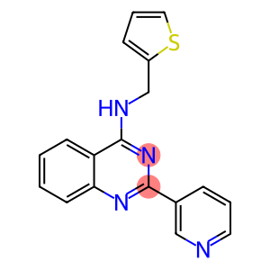 4-Quinazolinamine, 2-(3-pyridinyl)-N-(2-thienylmethyl)-