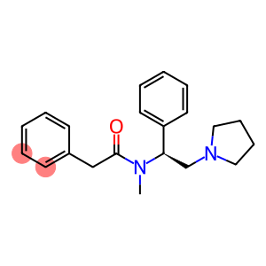 N-methyl-N-(1-phenyl-2-(1-pyrrolidinyl)ethyl)phenylacetamide