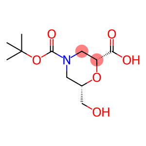 (2R,6S)-4-(tert-butoxycarbonyl)-6-(hydroxyMethyl)Morpholine-2-carboxylic acid