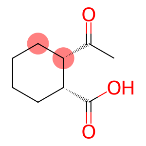 Cyclohexanecarboxylic acid, 2-acetyl-, (1R,2S)-rel- (9CI)