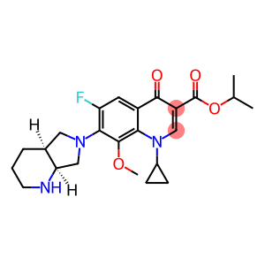 3-Quinolinecarboxylic acid, 1-cyclopropyl-6-fluoro-1,4-dihydro-8-methoxy-7-[(4aS,7aS)-octahydro-6H-pyrrolo[3,4-b]pyridin-6-yl]-4-oxo-, 1-methylethyl ester