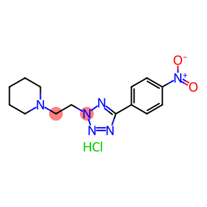 Piperidine, 1-[2-[5-(4-nitrophenyl)-2H-tetrazol-2-yl]ethyl]-, hydrochloride (1:1)