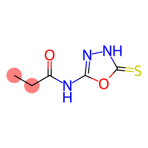 Propanamide,  N-(4,5-dihydro-5-thioxo-1,3,4-oxadiazol-2-yl)-