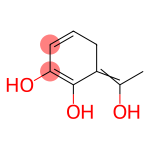 1,3-Cyclohexadiene-1,2-diol, 6-(1-hydroxyethylidene)- (9CI)