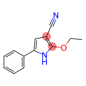 1H-Pyrrole-3-carbonitrile,2-ethoxy-5-phenyl-(9CI)