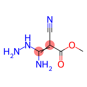 2-Propenoic  acid,  3-amino-2-cyano-3-hydrazinyl-,  methyl  ester