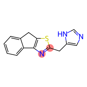 8H-Indeno[1,2-d]thiazole, 2-(1H-imidazol-5-ylmethyl)-