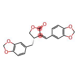 2(3H)-Furanone, 4-(1,3-benzodioxol-5-ylmethyl)-3-(1,3-benzodioxol-5-ylmethylene)dihydro-, (3Z,4S)-