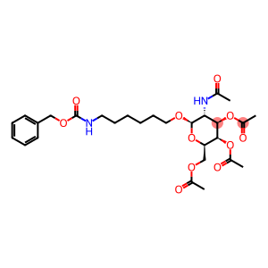 Benzyl-{6-[(2-acetamido-3,4,6-tri-O-acetyl-2-desoxy-β-D-galactopyranosyl)oxy]hexyl}carbamat