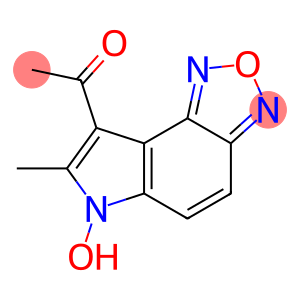 Ethanone, 1-(6-hydroxy-7-methyl-6H-pyrrolo[3,2-e]-2,1,3-benzoxadiazol-8-yl)-