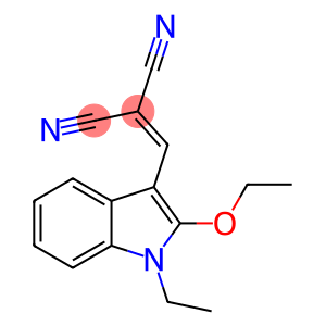 2-[(2-ethoxy-1-ethyl-1H-indol-3-yl)methylene]malononitrile
