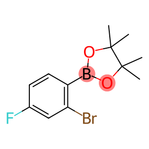 2-(2-Bromo-4-fluorophenyl)-4,4,5,5-tetramethyl-1,3,2-dioxaborolane