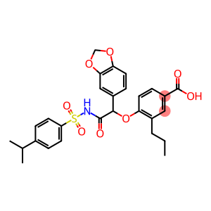 Benzoic acid, 4-[1-(1,3-benzodioxol-5-yl)-2-[[[4-(1-methylethyl)phenyl]sulfonyl]amino]-2-oxoethoxy]-3-propyl-