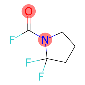 1-Pyrrolidinecarbonyl fluoride, 2,2-difluoro-