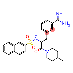 3-[(2S)-3-(4-methyl-1-piperidyl)-2-(naphthalen-2-ylsulfonylamino)-3-ox o-propyl]benzenecarboximidamide