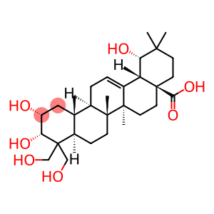 Olean-12-en-28-oic acid, 2,3,19,23,24-pentahydroxy-, (2α,3α,19α)- (9CI)