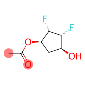 1,3-Cyclopentanediol,4,5-difluoro-,monoacetate,[1R-(1-alpha-,3-alpha-,4-bta-,5-bta-)]-(9CI)