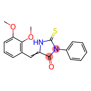 5-(2,3-dimethoxy-benzylidene)-3-phenyl-2-thioxo-imidazolidin-4-one