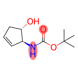 Carbamic acid, (5-hydroxy-2-cyclopenten-1-yl)-, 1,1-dimethylethyl ester, (1S-trans)- (9CI)