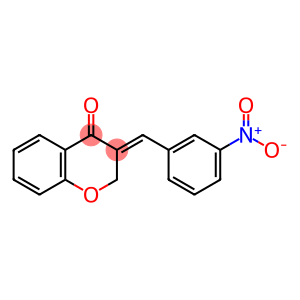 4H-1-Benzopyran-4-one, 2,3-dihydro-3-[(3-nitrophenyl)methylene]-, (3E)-