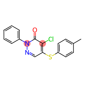 4-chloro-5-[(4-methylphenyl)sulfanyl]-2-phenyl-3(2H)-pyridazinone